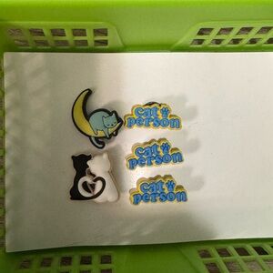 Cat lover croc charm bundle